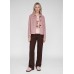 Rabe - 57-111020 Roze vest met knopen daim look.